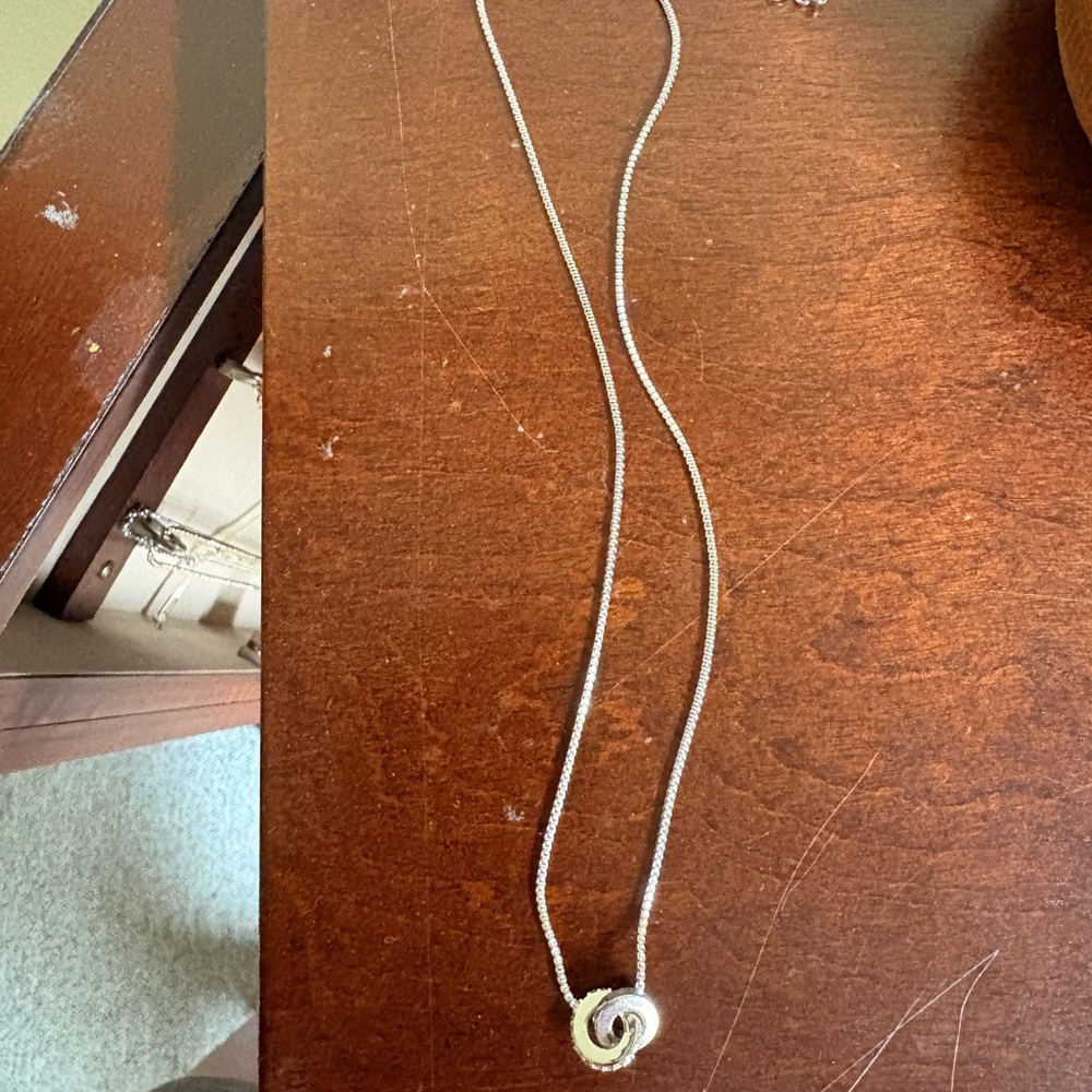Kate Spade Silver Swirl Necklace
